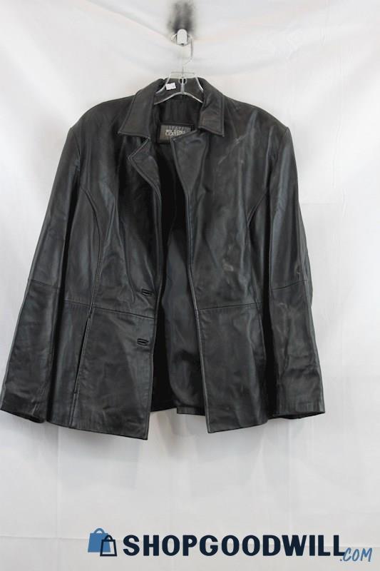 Wilsons Leather Men's Black Motorcycle Jacket SZ L