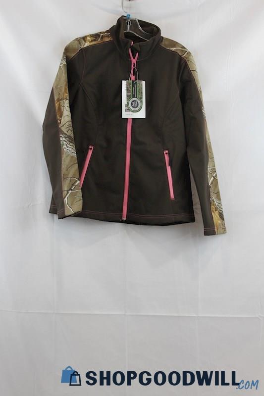 NWT Gamehide Women's Brown/Green Forest Soft Shell Jacket SZ M