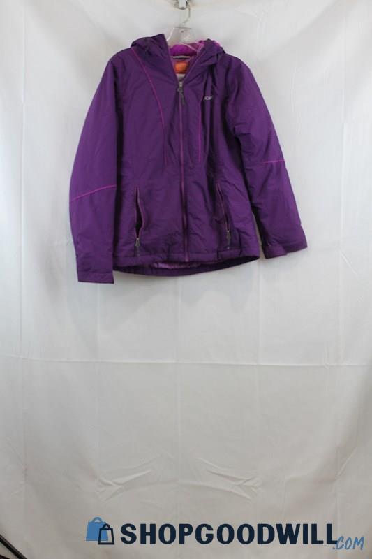 Columbia Women's Purple Windbreaker Jacket SZ S