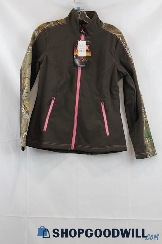 NWT Gamehide Women's Brown/Pink Soft Shell Jacket SZ M