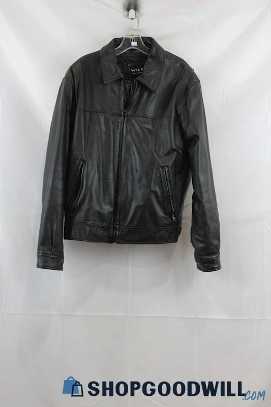 Wilsons Leather Men's Black Leather Jacket SZ L
