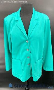 Graff Women's VGT Green Polyester blazer