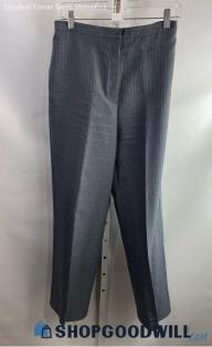 Inner Visions Women's Gray Stripe Trouser Pant - Sz 14