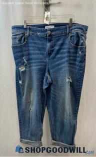 Lane Bryant Women's Blue Wash Skinny Jeans - Sz 18