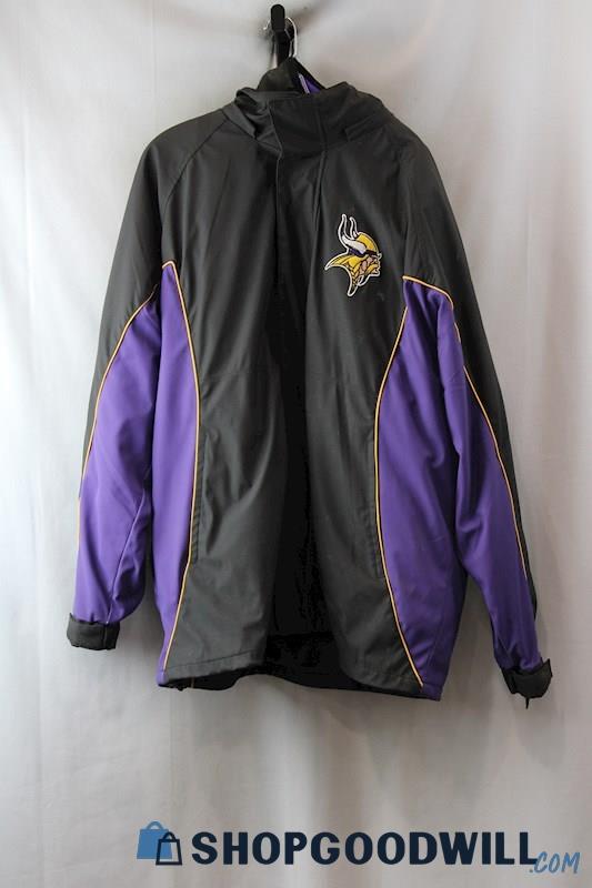 NFL Men's Black Vikings Fleece Liner Jacket SZ-XL