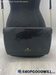 Kate Spade Black Leather Chain Crossbody Handbag/Purse