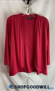 Chico's Women's Berry Pink Spandex Lightweight Open Cardigan - Sz 12