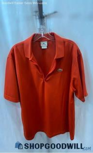 Lacoste Men's Orange Polo Shirt - Sz 6