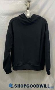 Athleta Women's Black Hoodie - Sz M Scuff On Bottom