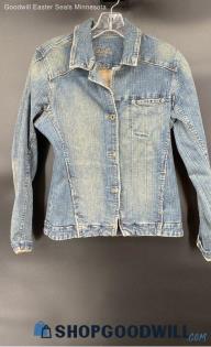 Silver Jeans Women's Faded/Worn Jean Jacket - Sz L