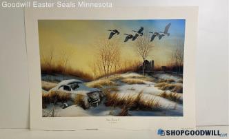 'Winter Retreat II" Print Signed By Jim Hansel 131/800