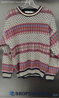 Trend basics Men's Multi-Color LS acrylic sweater - Sz L