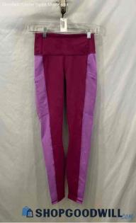 NWT Fabletics Women's Pink/Purple Polyester Leggings - Sz XS