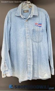 Coosa Country Clothiers Men's LS LWT Denim type shirt - Sz L