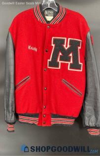 Butwin Men's Red Class of '99 Letter Jacket - Sz M