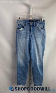 Lucky Brand Women's Weathered Blue Light Washed High-Rise Skinny Jeans - Sz 8