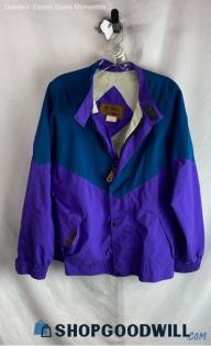 Outback Trading Company Men's Blue/Purple Full Zip Two Toned Jacket - Sz S