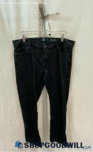 7 For All Mankind Women's Black Standard Skinny Jeans - Sz 36