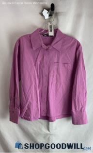 Zara Women's Pink Button Up Shirt - Sz S