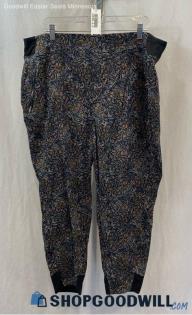 Athleta Women's Black Floral Print Jogger Pants - Sz 18