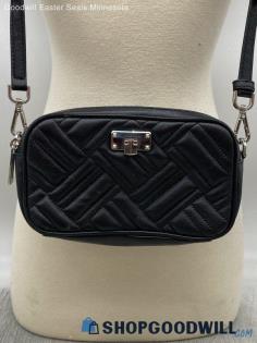 Michael Kors Black Crossbody Shoulder Bag Womens Quilted Leather Handbag/Purse