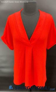 2 Hearts Women's Orange/Red LWT shirt - Sz S