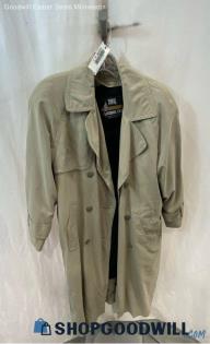 London Fog Women's Taupe Double Breast Removable Fleece Liner Trench Coat Sz 6P