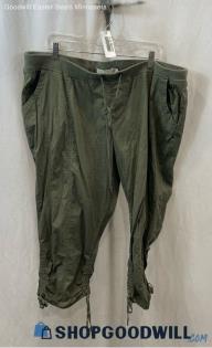 Torrid Women's Olive Green Pull-On Ankle Cinch Pants - Sz 22