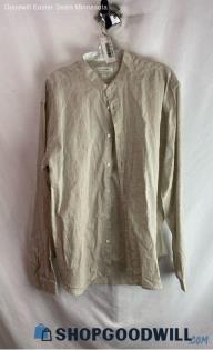 Zara Man Men's Beige Button Up Shirt - Sz XL