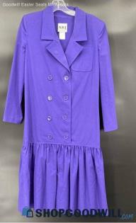 N.R. 1 by Ned Gould Women's Purple Drop Waist dress - Sz 6