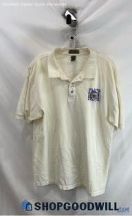 NCAA Men's White Embroidered 2002 1/4 Button VTG Polo - Sz XL