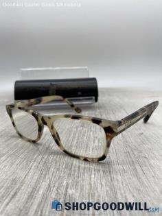 Prada Rectangle Eyeglasses Light Havana Prescription Plastic Eyeglasses