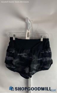 Athleta Women's Black Camo Patterned Pull on Athletic Short - Sz XS