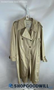 London Fog Women's VTG Tan Pea Coat - Sz 18.5