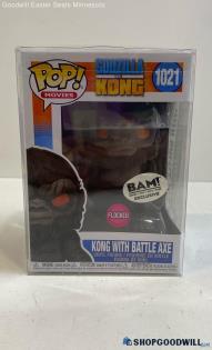 Funko Pop Godzilla Vs Kong - Kong With Battle Axe 1021 Flocked Bam! Figure