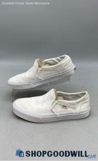 VANS Women's OTW Classic White Canvas Slip-Ons Sz 6.5