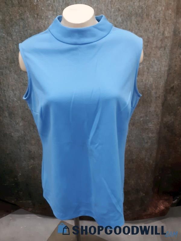 Pykettes Sleeveless Blue Polyester Tank Top - No Size 