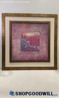 "Bella Toscana II" Patricia Pinto Unsigned Non-Glass Mounted & Framed Print PU