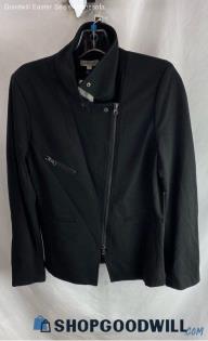 Jamison Women's Black Collard Zip Sleeve Side Zip VTG Jacket - Sz M