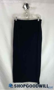 Chico's Women's VTG Black Pull-On Velvet Skirt - Sz M