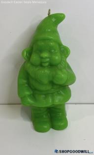 Neon Green Gnome Wax Figurine Decor