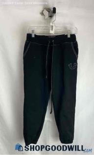 True Religion Women's Black Fleece Lined Joggers - Sz M