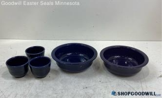 Ceramic Teacups Purple/ Cobalt Blue Multi Purpose Bowl Dinnerware Kitchen