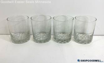 Appears To Be 4 Libbey Nob Hill Old Fashioned Glass Tumblers