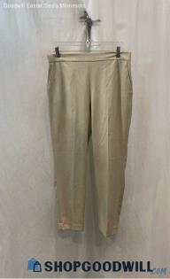 NWT Calvin Klein Women's Light Tan Pull on Slim Ankle Pant - Sz 12