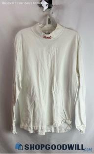 Ranger Boats Men's VTG White Long Sleeve Mock Neck Embroidered Shirt - Sz L