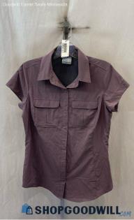 Columbia Women's Pale Purple Tech Button Up - Sz S