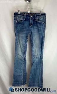 Rock Revival Women's Weathered Blue Medium Washed Bootcut Jeans - Sz 27