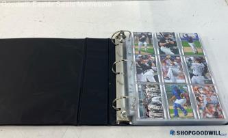 4 Lbs Baseball Sports Trading Cards In a 3 Ring Binder