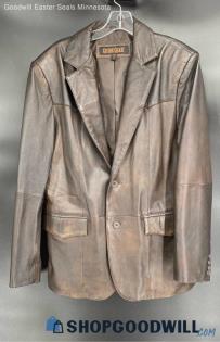 Guide Gear Men's Brown Leather LWT coat - Sz M